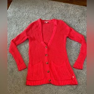 American Eagle Cardigan-red size small